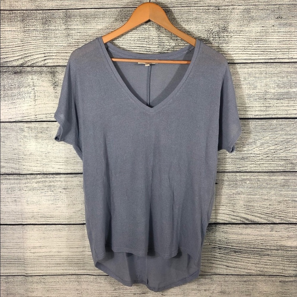 Express One Eleven Blue Hi Lo Top Size Small
